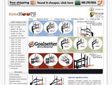 Tablet Screenshot of homehoops.com